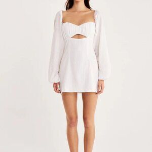 Rumer Revolve White Camille Mini Dress size M - NEW WITH TAGS
